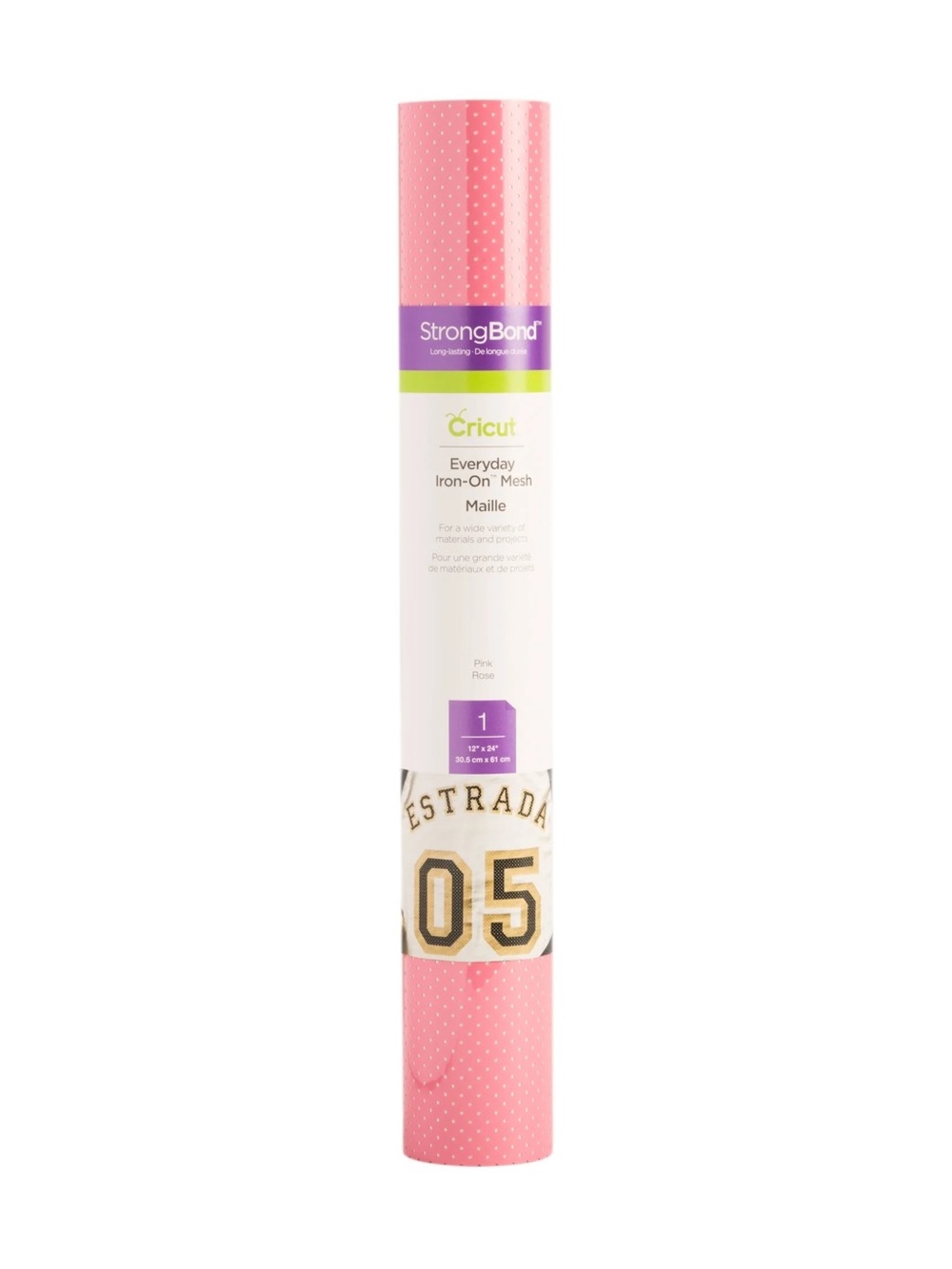 Cricut Everyday Iron-On Vinyl Pink Mesh, 12" x 24" Discontinued